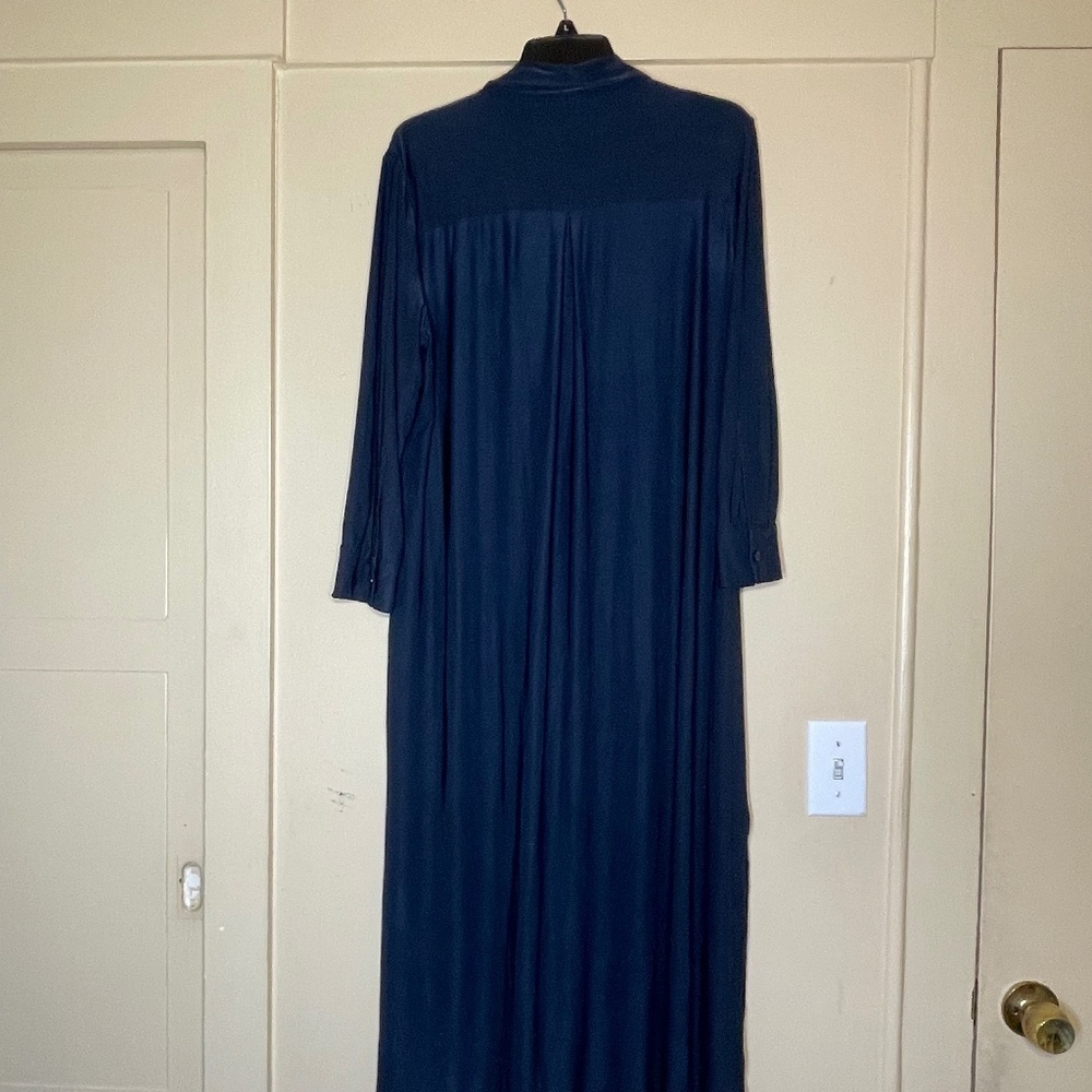 L'AGENCE Elegant Navy Long Sleeve Dress - Picture 4 of 8